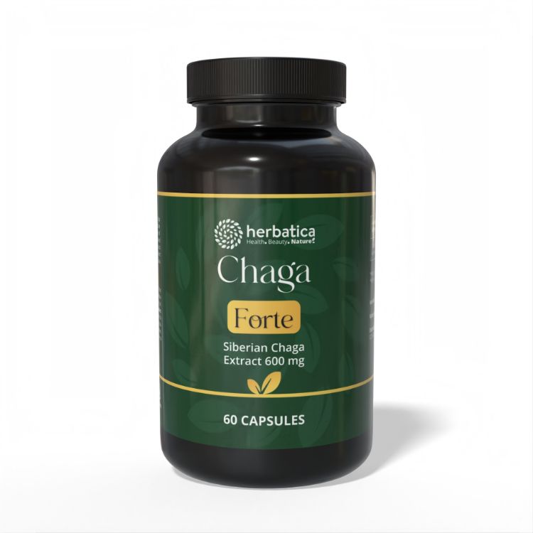 Kép Szibériai Chaga FORTE - 60 vegán kapszula (600mg/kapszula) - Herbatica