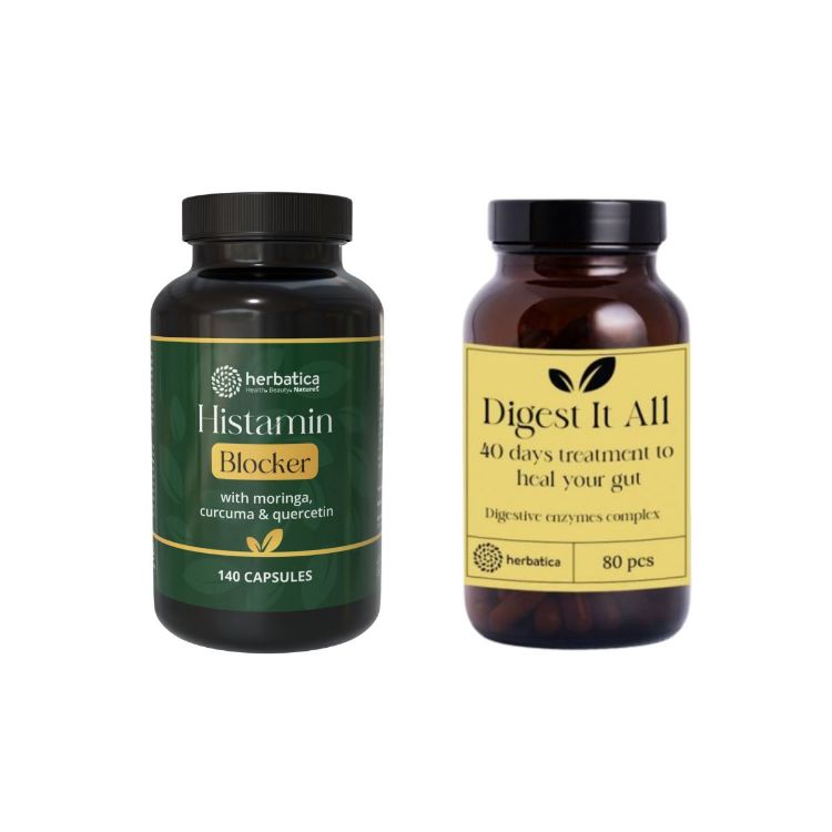 Kép Herbatica Kedvezményes készlet: erőteljes kombináció a hisztamin intolerancia elleni küzdelemhez-Herbatica