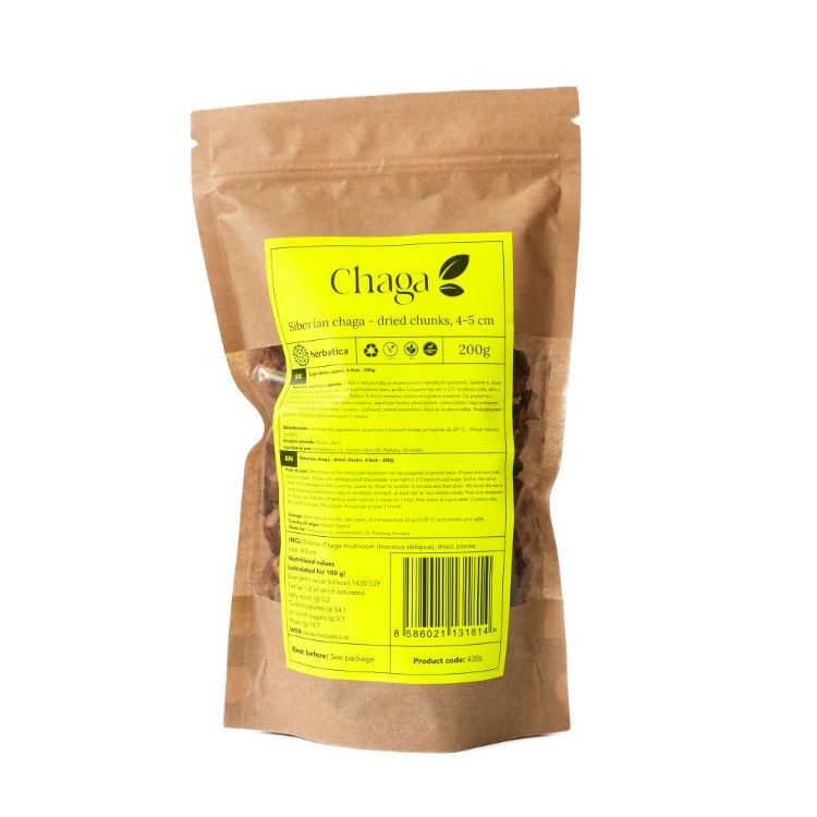Kép Chaga szibériai szárított darabok (4-5 cm) - 200g - Herbatica