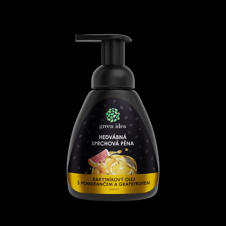 Kép Selymes tusolóhab homoktövisolajjal, naranccsal és grapefruittal 300 ml - Green idea