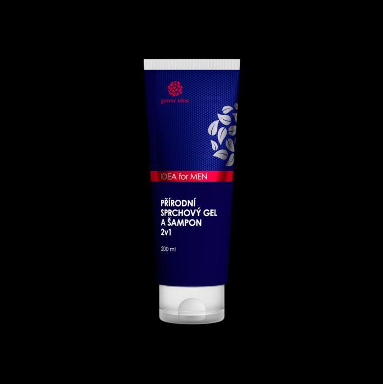 Kép IDEA for MEN – Természetes tusfürdő és sampon 2 az 1-ben 200 ml – Green idea