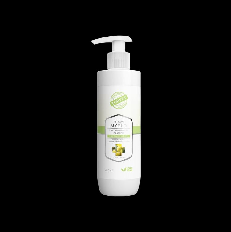 Kép Természetes szappan antimikrobiális adalékkal és növényi kivonatokkal 200 ml - Green idea