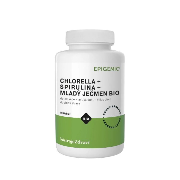 Kép Chlorella + Spirulina + Fiatal Árpa BIO – 800 tabletta – Epigemic®