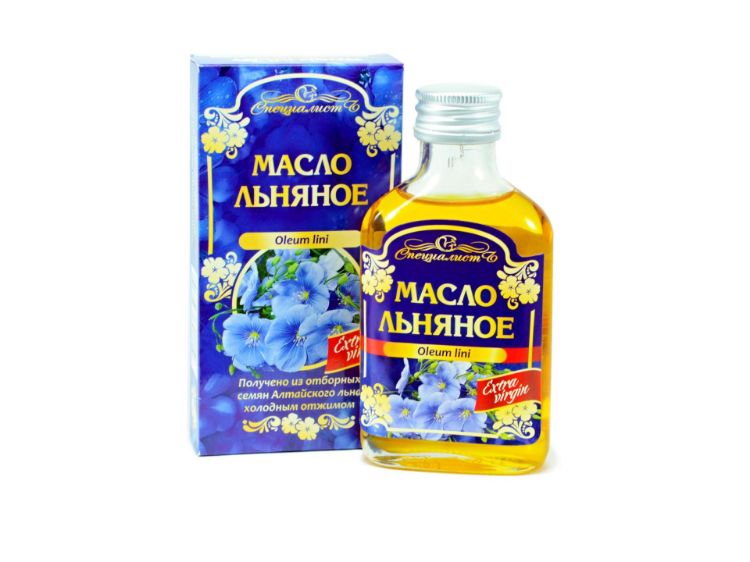 Kép Specialist 100% lenmagolaj, hidegen sajtolt, szűz Mennyiség (Objem): 100 ml