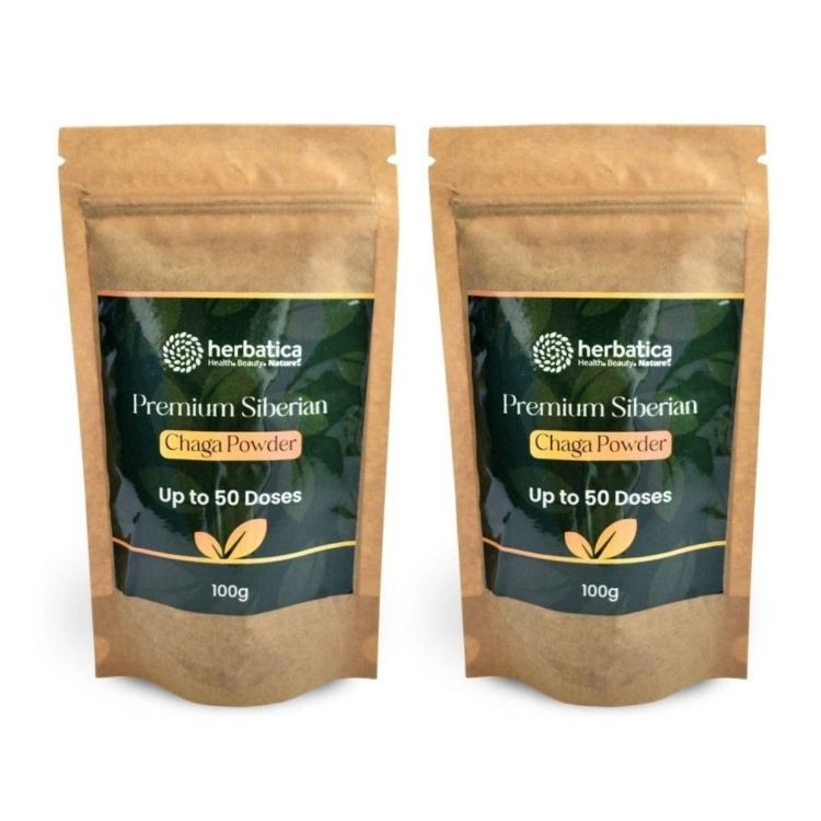 Kép Kedvezményes szett: 2x Prémium szibériai chaga 100% por - 100 g - Herbatica