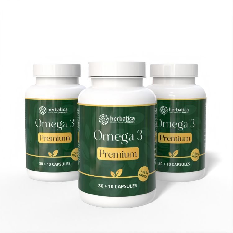 Kép Kedvezményes szett: 3x Omega 3 Premium – 40 kapszula – Herbatica