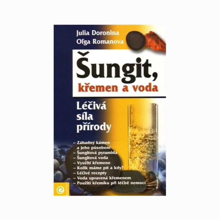Kép Šungitové kamene Könyv – Sungit, kvarc és víz