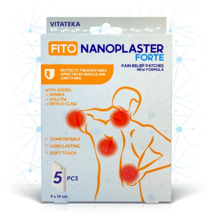 Kép Fito Nanoplast Forte – tapasz izom- és ízületi fájdalomra – 5 db – Vitateka