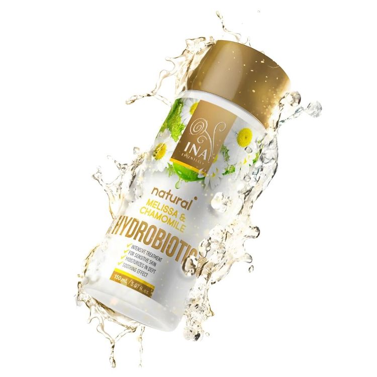 Kép INA Essentials HYDROBIOTIC kamilla, citromfű és Aloe Vera – intenzív nyugtató ápolás érzékeny arcbőrre – 150 ml