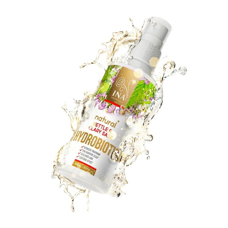Kép HYDROBIOTIC Csalán és zsálya – intenzív ápolás hajhullásra, korpára és érzékeny fejbőrre – 150 ml – INA Essentials