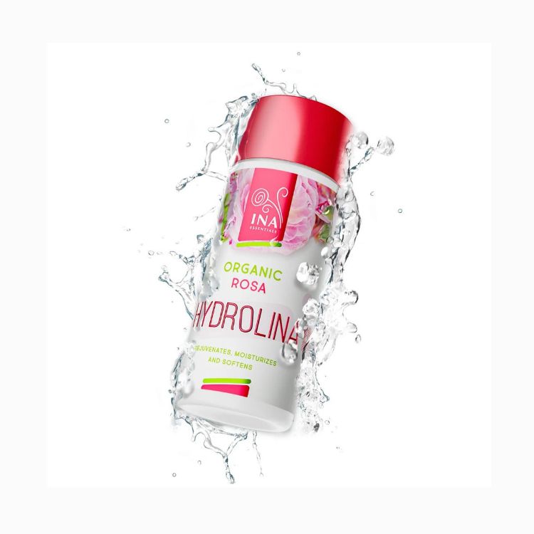 Kép HYDROLINA - organikus rózsavíz száraz bőrre - 150 ml - INA Essentials