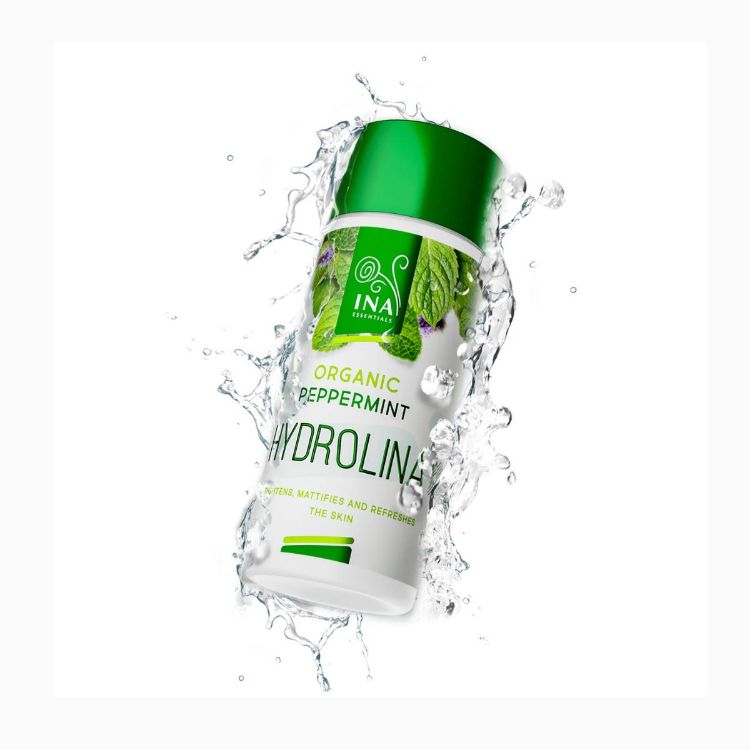 Kép HYDROLINA – organikus mentavíz a feszesebb, matt hatású arcbőrért – 150 ml – INA Essentials