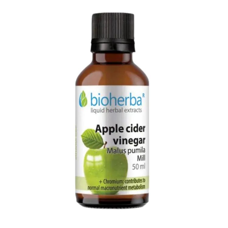 Kép Bioherba almaecet tinktúra cseppek krómmal, 50 ml