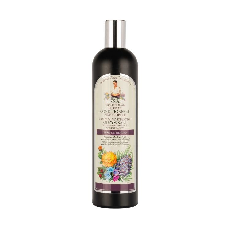 Kép Babička Agafia №1 fenyőpropoliszos hajkondicionáló – 550 ml