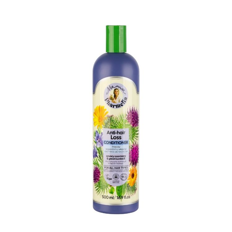 Kép Mama Pharmelia rozmaringos és bojtorjános hajhullás elleni kondicionáló - 500 ml