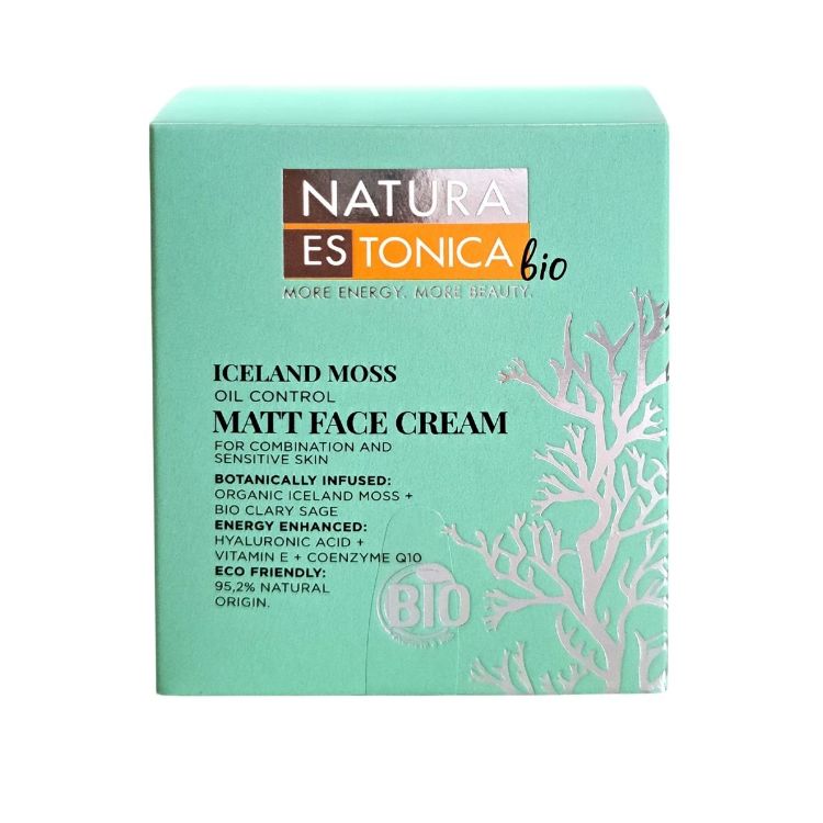 Kép Natura Estonica mattító arckrém izlandi zuzmóval – 50 ml