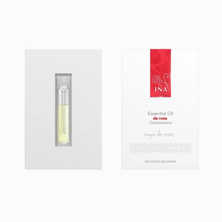 Kép Organikus rózsa illóolaj – 1 g/0,88 ml – INA Essentials