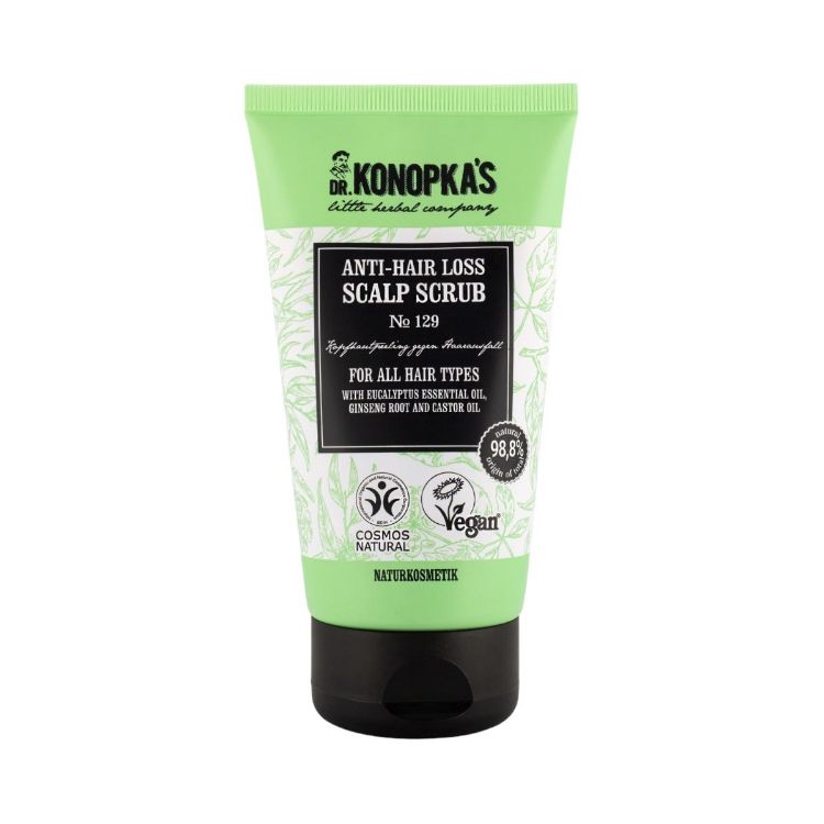 Kép Dr. Konopka's Dr. Konopka’s №129 fejbőrradír hajhullás ellen, minden hajtípusra – 150 ml