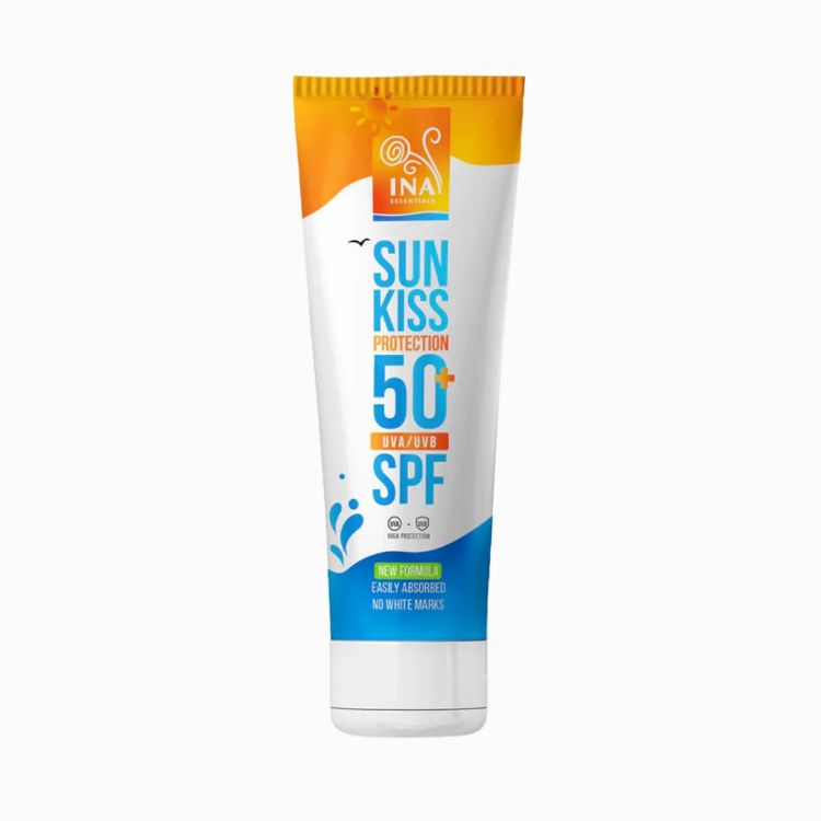 Kép INA Essentials természetes SPF 50+ fényvédő krém arcra és testre organikus ezüstfenyő-vízzel – 100 ml