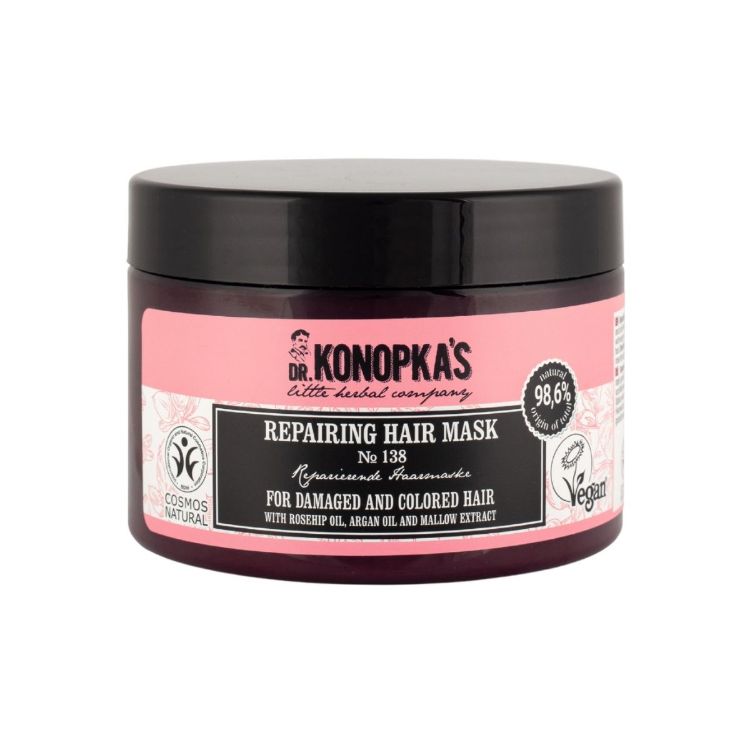Kép Dr. Konopka's Regeneráló hajmaszk №138 sérült és festett hajra – 300 ml