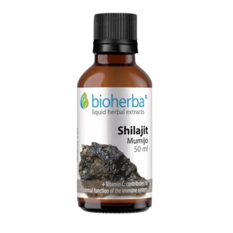 Kép Shilajit Mumio tinktúra cseppek B6-vitaminnal – 50 ml – Bioherba