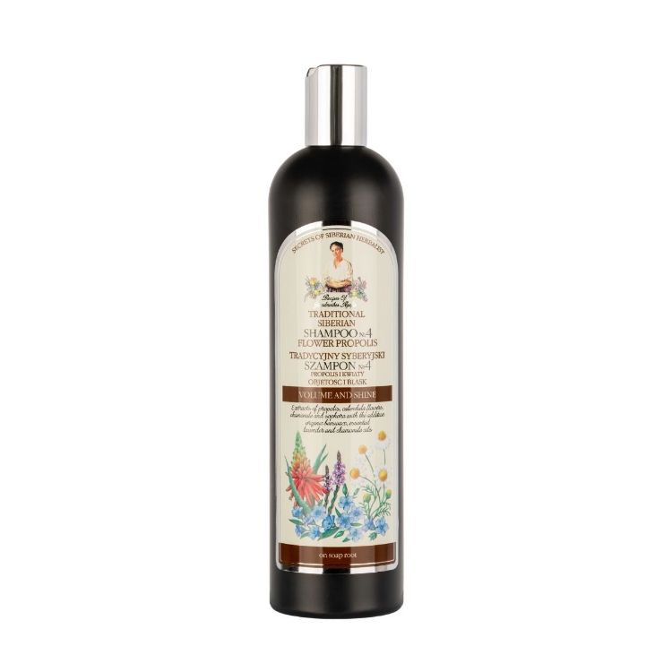 Kép Babička Agafia №4 virágpropoliszos sampon hajra – 550 ml