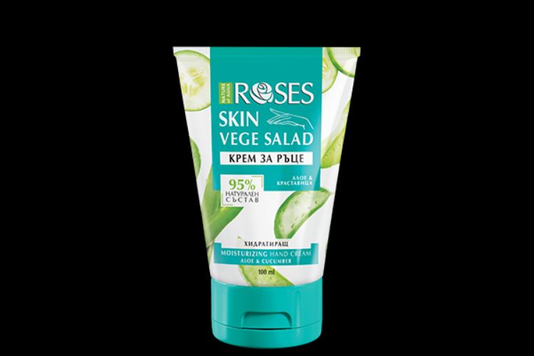Kép VEGE SALAD – hidratáló kézkrém uborka- és aloe vera-kivonattal 100 ml - NATURE OF AGIVA