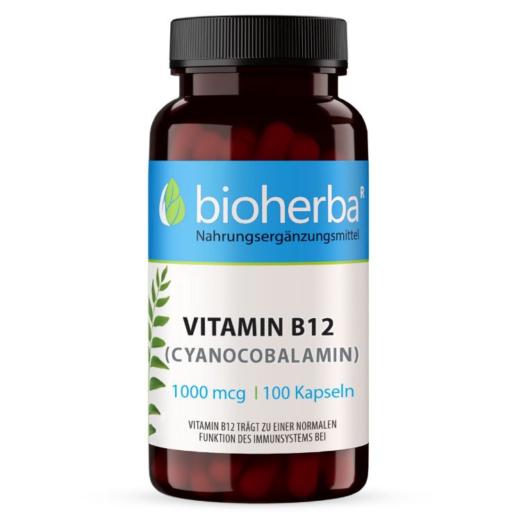 Kép Bioherba B12-vitamin (cianokobalamin) 1000 mcg – 100 kapszula