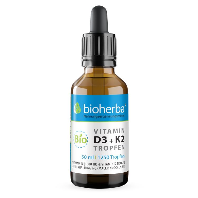 Kép Bioherba D3 + K2-vitamin BIO cseppek – 50 ml