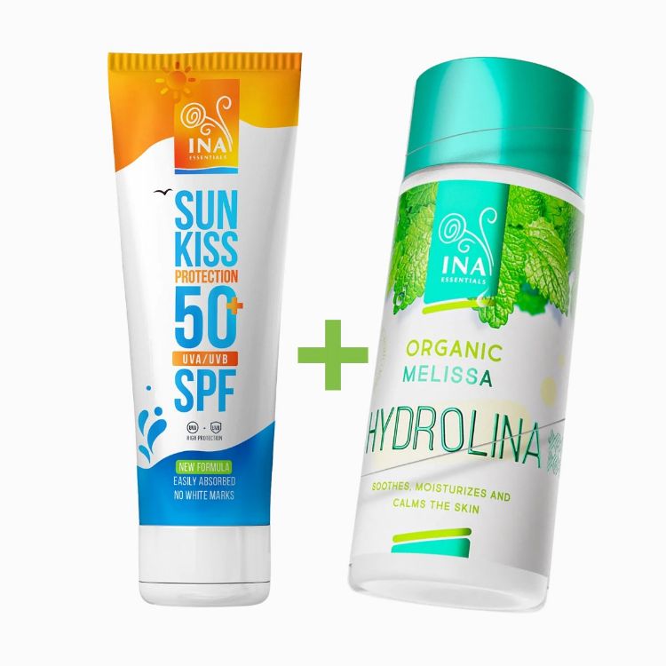 Kép Kedvezményes szett: SPF 50+ napkrém + citromfűvíz - INA Essentials