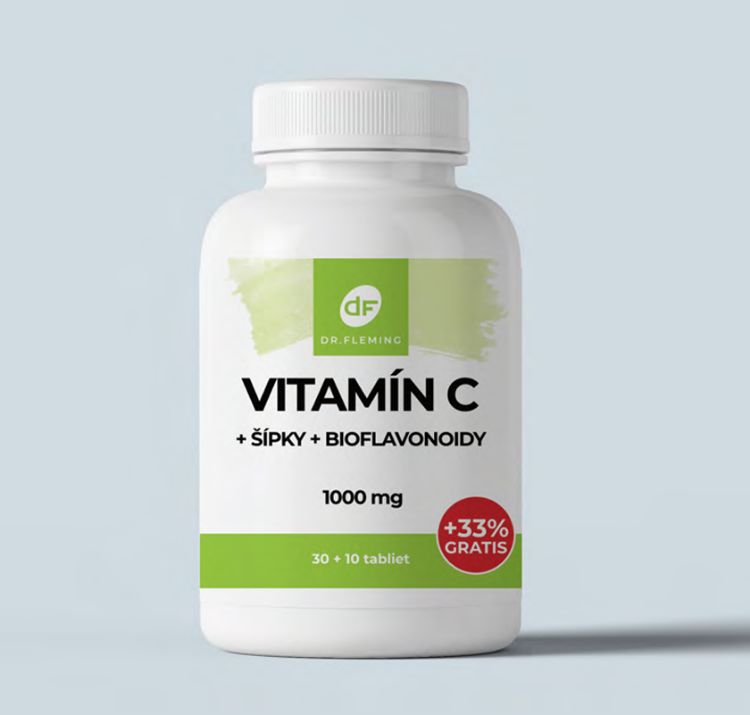 Kép Dr. Fleming C-vitamin 1000 mg + csipkebogyó + bioflavonoidok – 40 tabletta