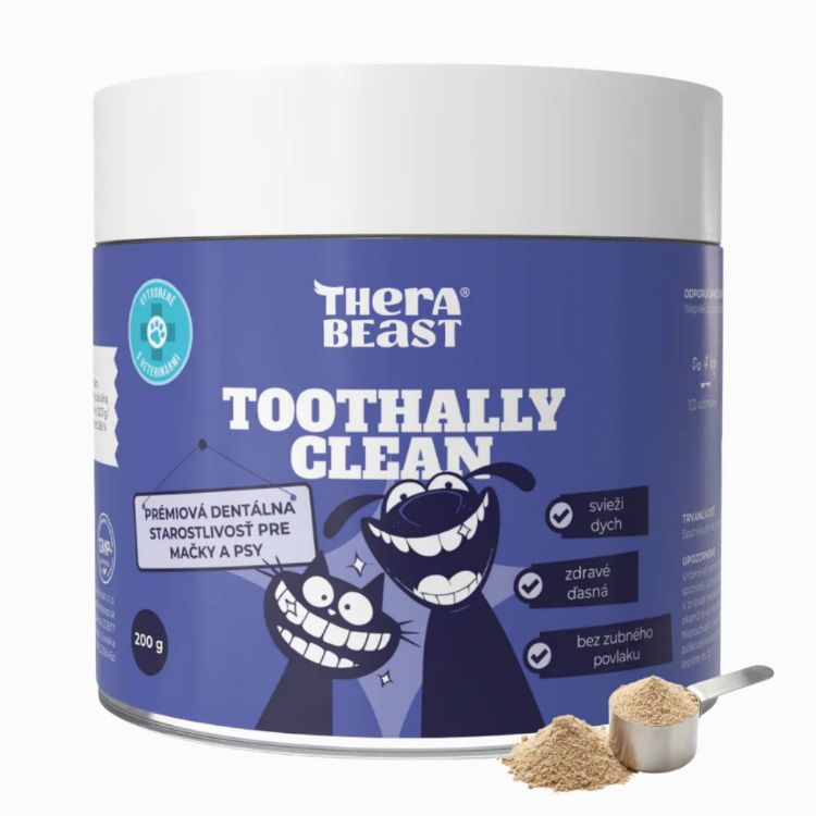 Kép Toothally clean – fog- és ínyápoló por kutyáknak és macskáknak – 200 g – Therabeast