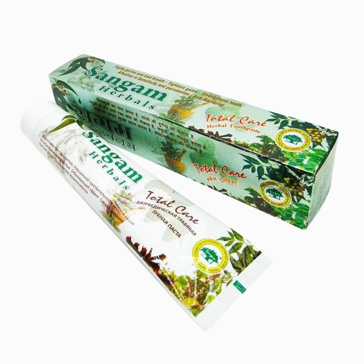 Kép Sangam Herbals ajurvédikus gyógynövényes fogkrém – 100 g