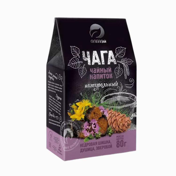 Kép Alteya csaga tea cédrustobozzal és orbáncfűvel, szálas - 80 g