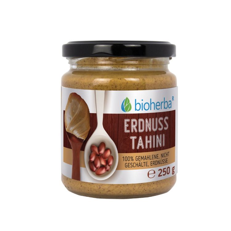 Kép 100% földimogyoró-tahini őrölt, héjas mogyorószemekből – 250 g – Bioherba
