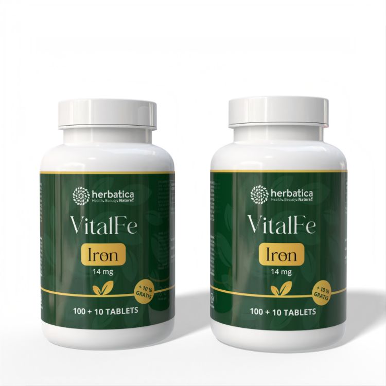 Kép Kedvezményes szett: 2x Vas 14 mg – 110 tabletta – Herbatica