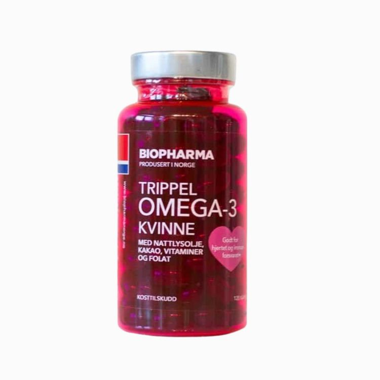Kép Trippel OMEGA 3 Kvinne Kakao - Biopharma - 120 kapszula