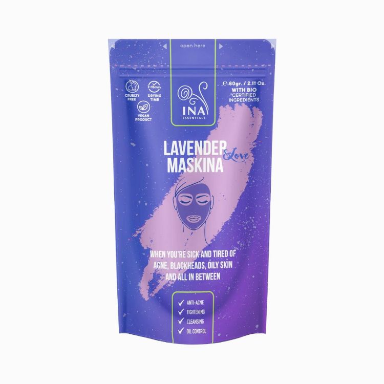 Kép INA Essentials Maskina levendulás arcpakolás - 60 g
