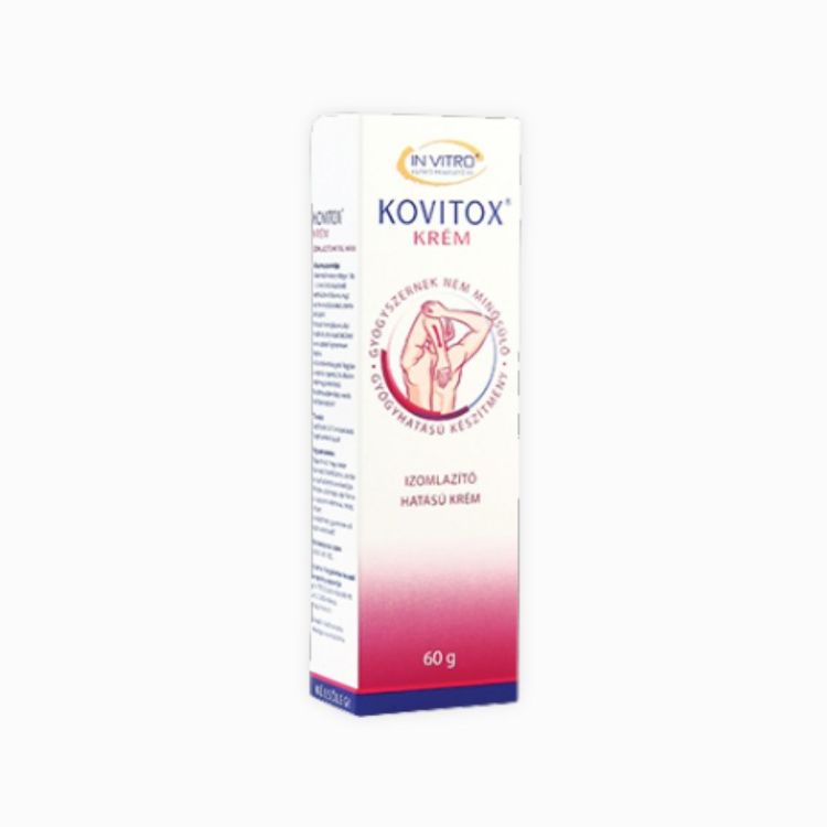 Kép IN VITRO Kovitox krém – merev izmok és igénybe vett ízületek ápolására – 60 g – InVitro