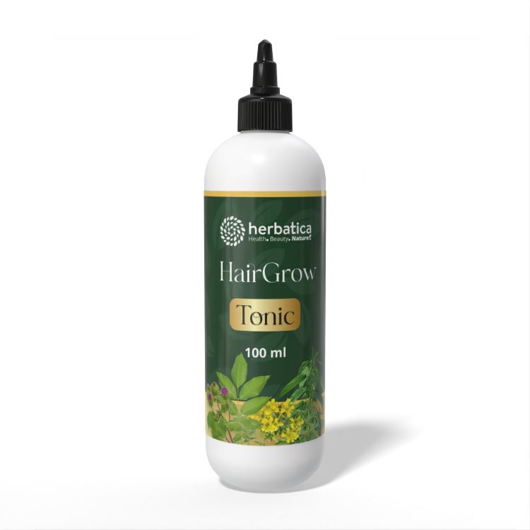 Kép Herbatica HairGrow Active Tonic – gyógynövényes hajtonik a haj természetes növekedésének támogatására – 100 ml