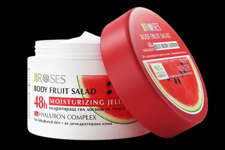 Kép FRUIT SALAD – 48 órás hidratáló gél állagú testápoló hialuron komplexszel és dinnyével 200 ml - NATURE OF AGIVA