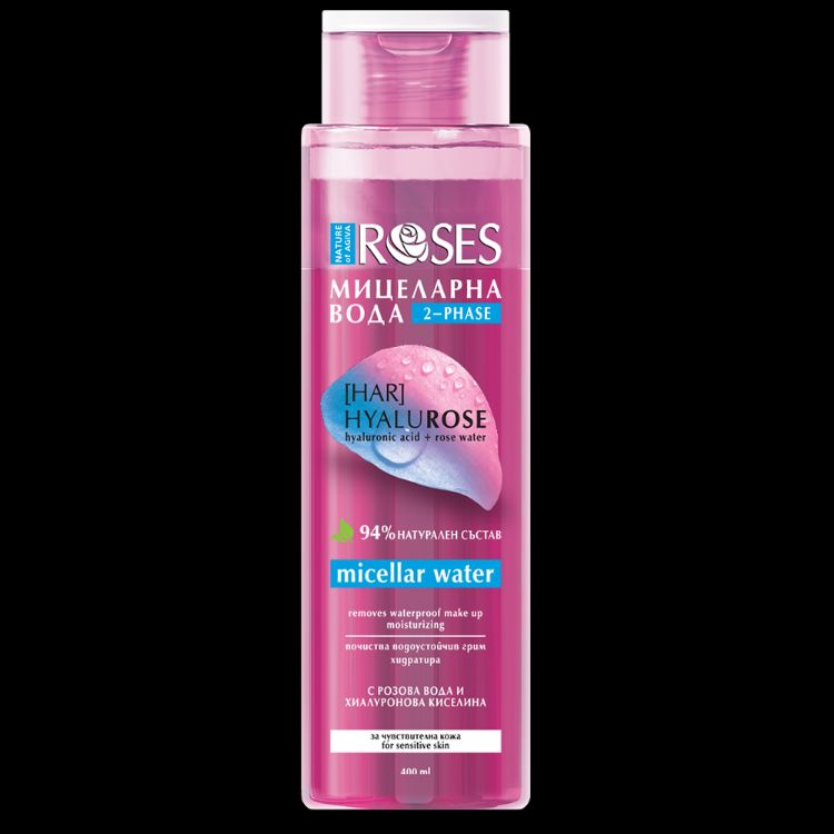 Kép HYALUROSE kétfázisú micellás víz 400 ml - NATURE OF AGIVA