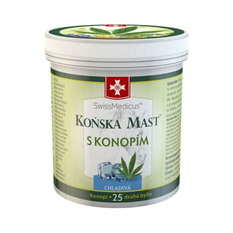 Kép SwissMedicus hűsítő lóbalzsam kenderrel 250 ml