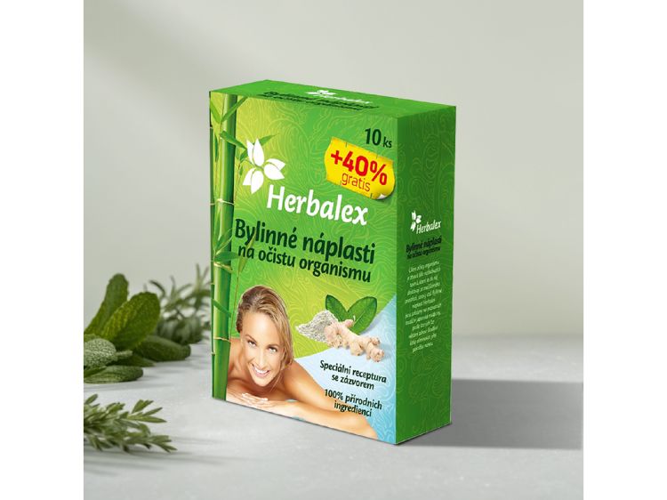 Kép Herbalex gyógynövényes talptapasz a szervezet természetes tisztulásának támogatására – 60 db