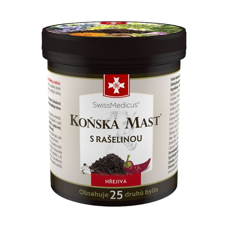 Kép SwissMedicus melegítő lóbalzsam tőzeggel – 250 ml