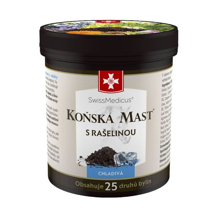 Kép SwissMedicus hűsítő lóbalzsam tőzeggel – 250 ml