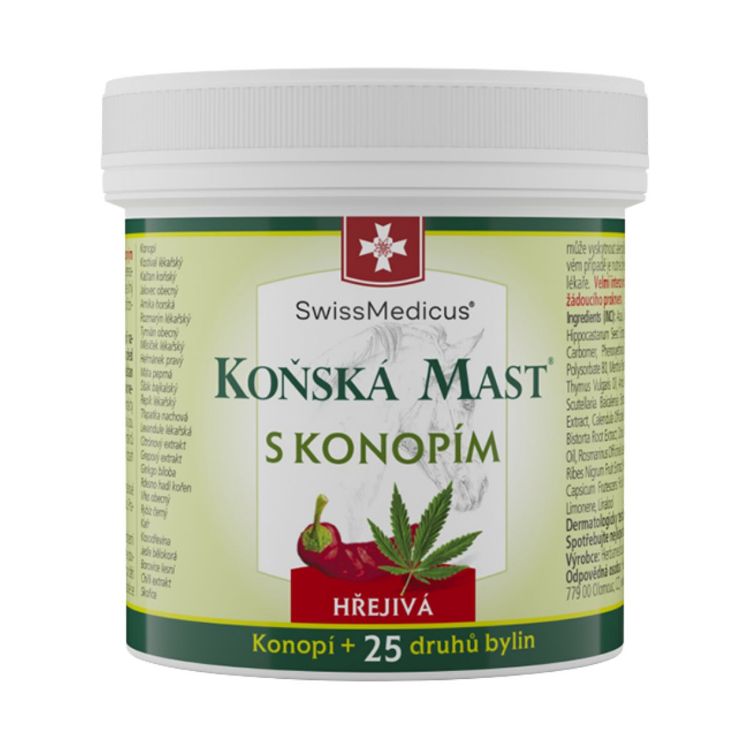 Kép SwissMedicus melegítő kendermag-kivonatos lóbalzsam – 500 ml