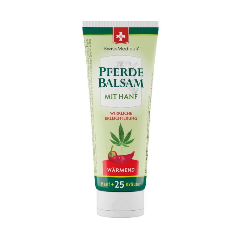 Kép SwissMedicus melegítő lóbalzsam kenderrel – 75 ml