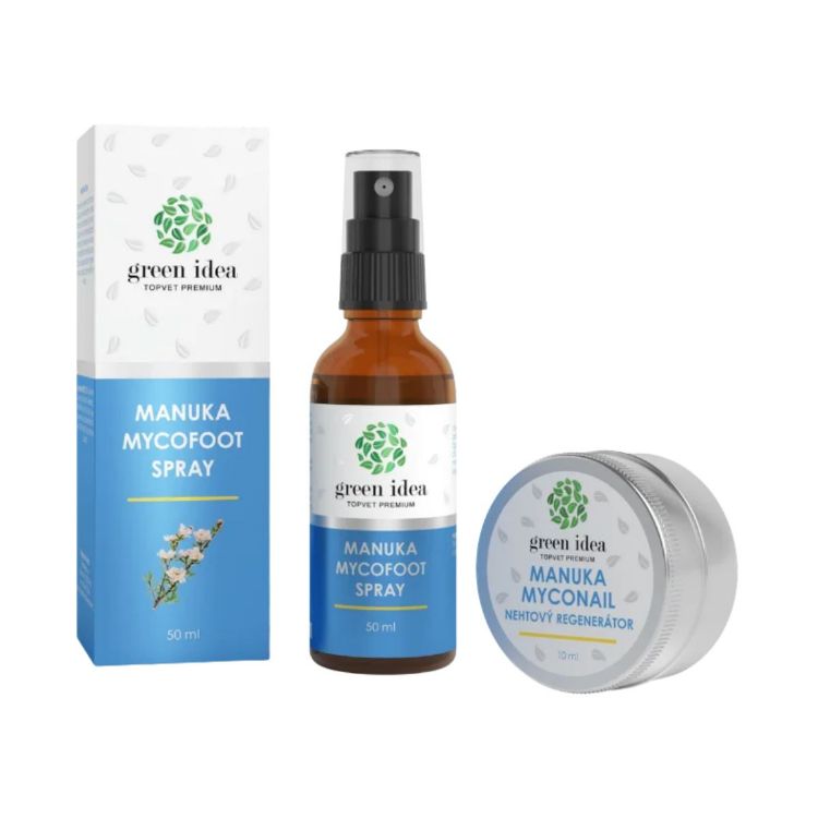 Kép Kedvezményes lábápoló csomag: Manuka MYCOFOOT spray + Manuka MYCONAIL regeneráló körömolaj – Green idea