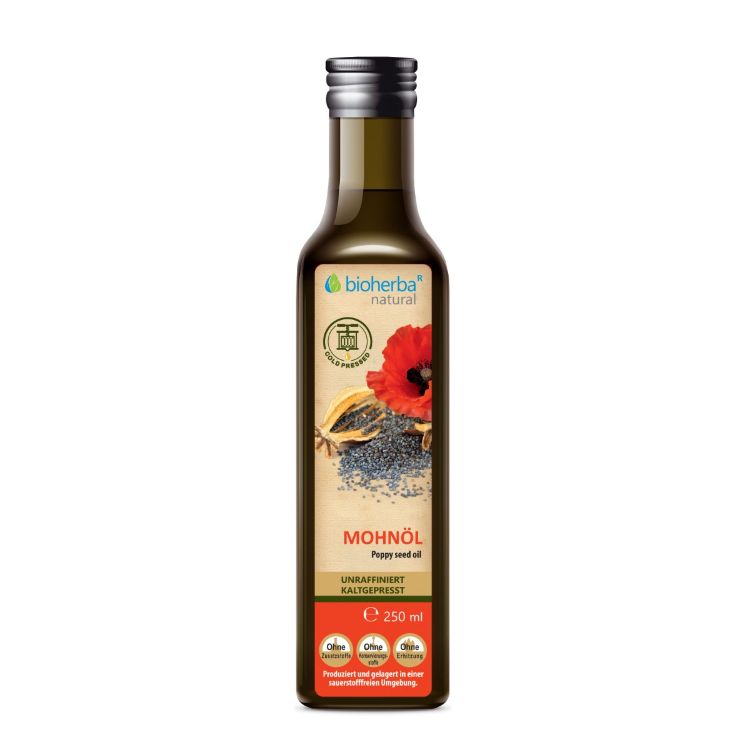 Kép Hidegen sajtolt mákolaj - 250 ml - Bioherba